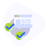 A checklist with two right marks