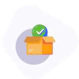 A box with right mark