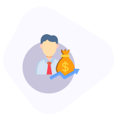 An image of the currency growth icon